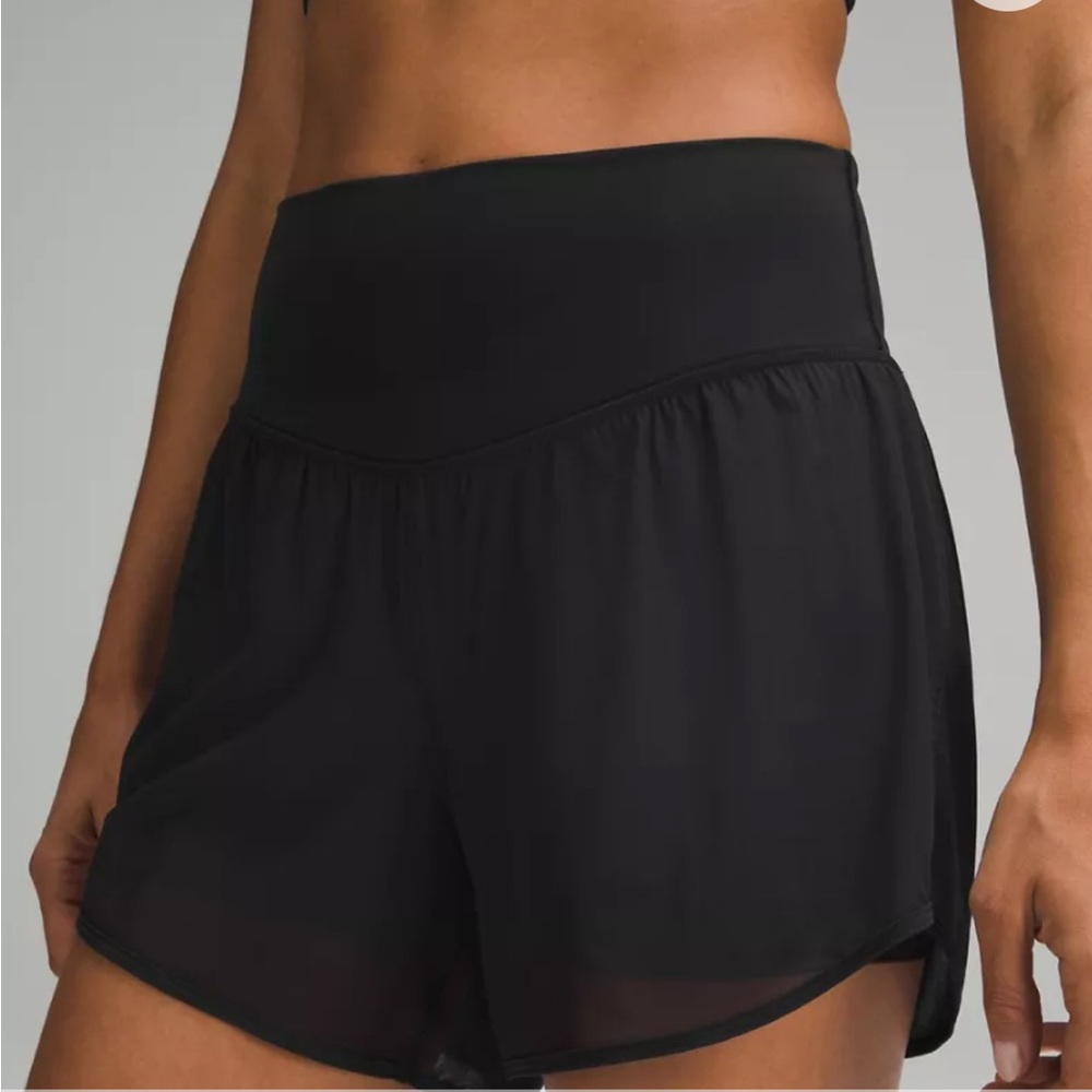 LULULEMON Nulu and Mesh High-Rise Studio Short 3.5" black 2